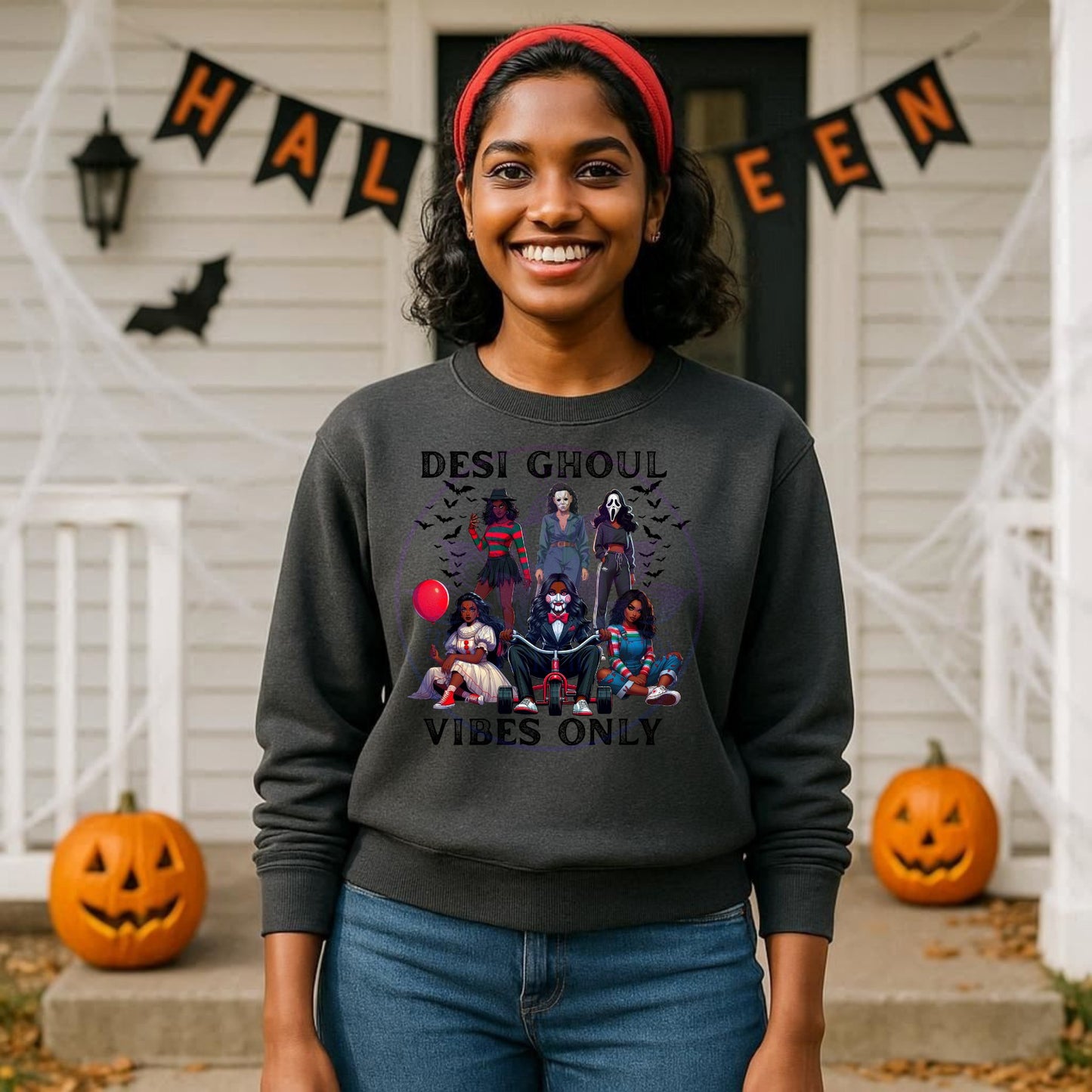 Desi Ghoul Vibes Only Sweatshirt