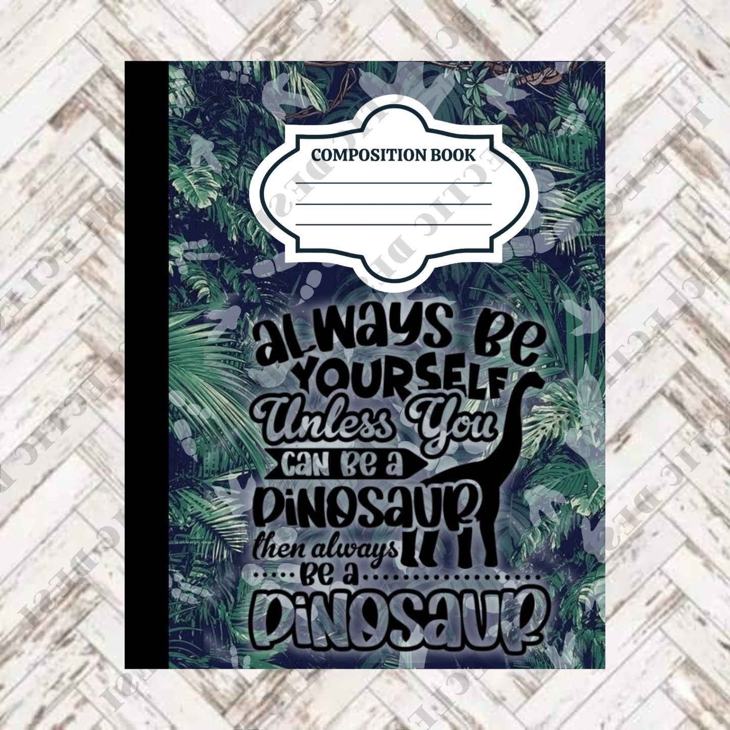 Dinosaurs Composition Book Design - DIGITAL DOWNLOAD