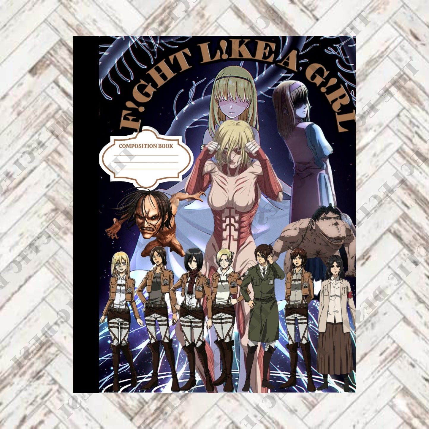 Attack On Titan Composition Book Design - DIGITAL DOWNLOAD