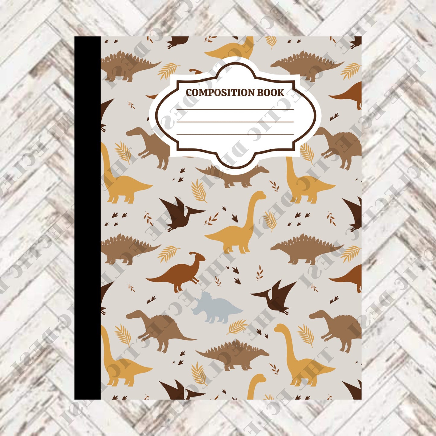Dinosaurs Composition Book Design - DIGITAL DOWNLOAD