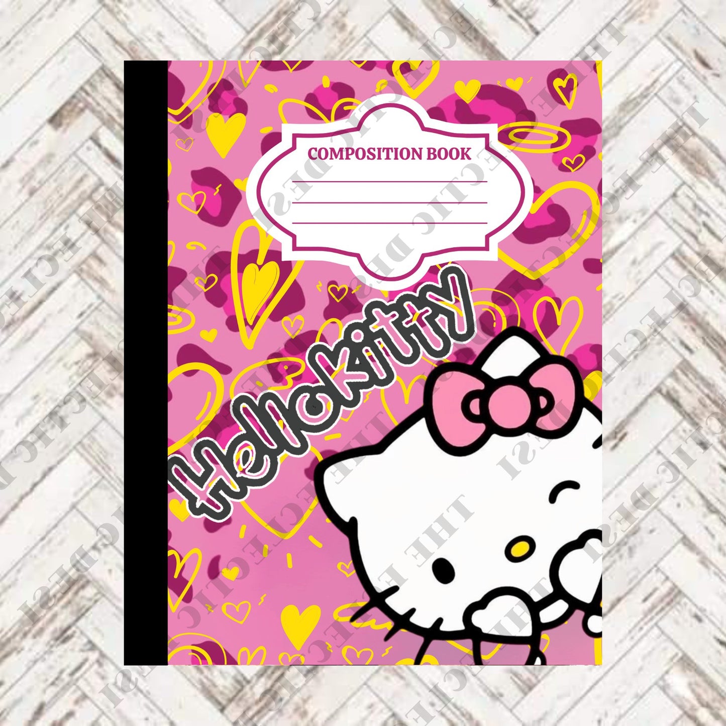 Hello Kitty Composition Book Design - DIGITAL DOWNLOAD