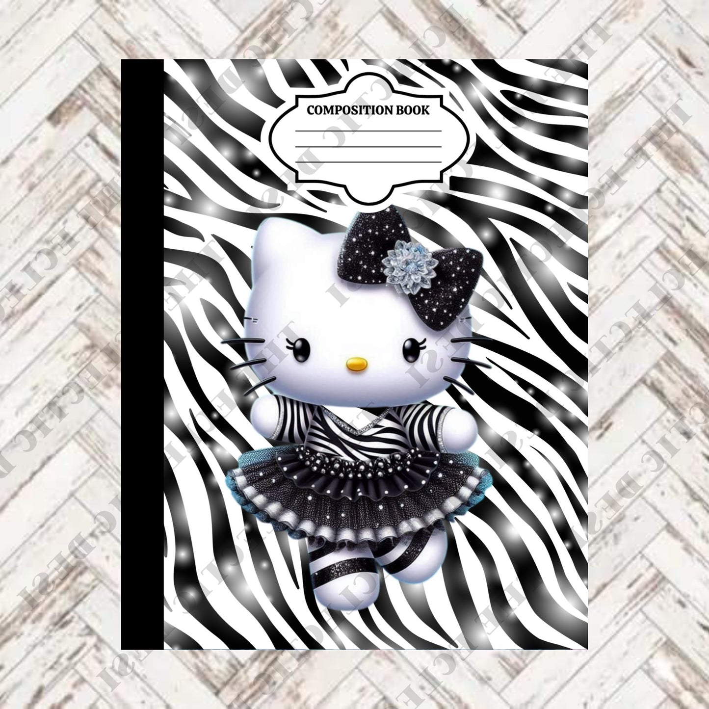 Hello Kitty Composition Book Design - DIGITAL DOWNLOAD
