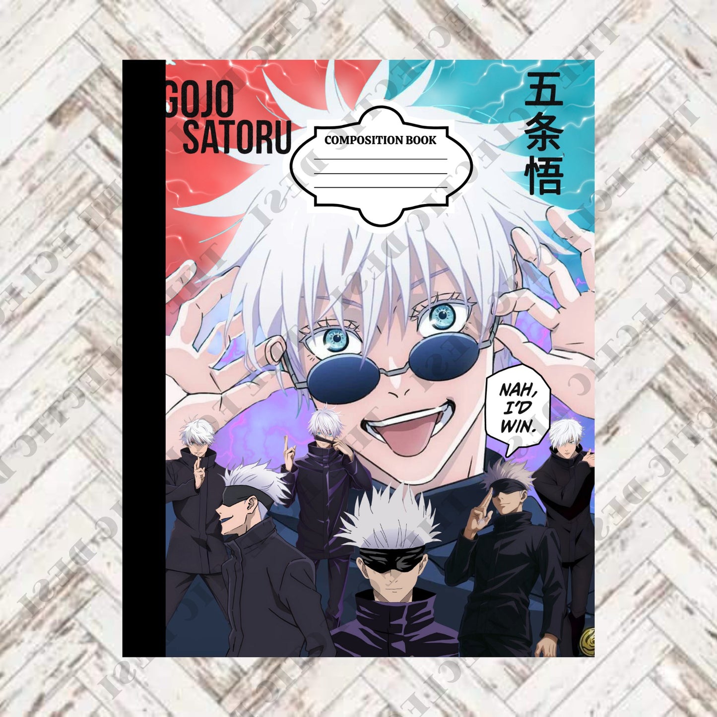 Jujutsu Kaisen Composition Book Design - DIGITAL DOWNLOAD