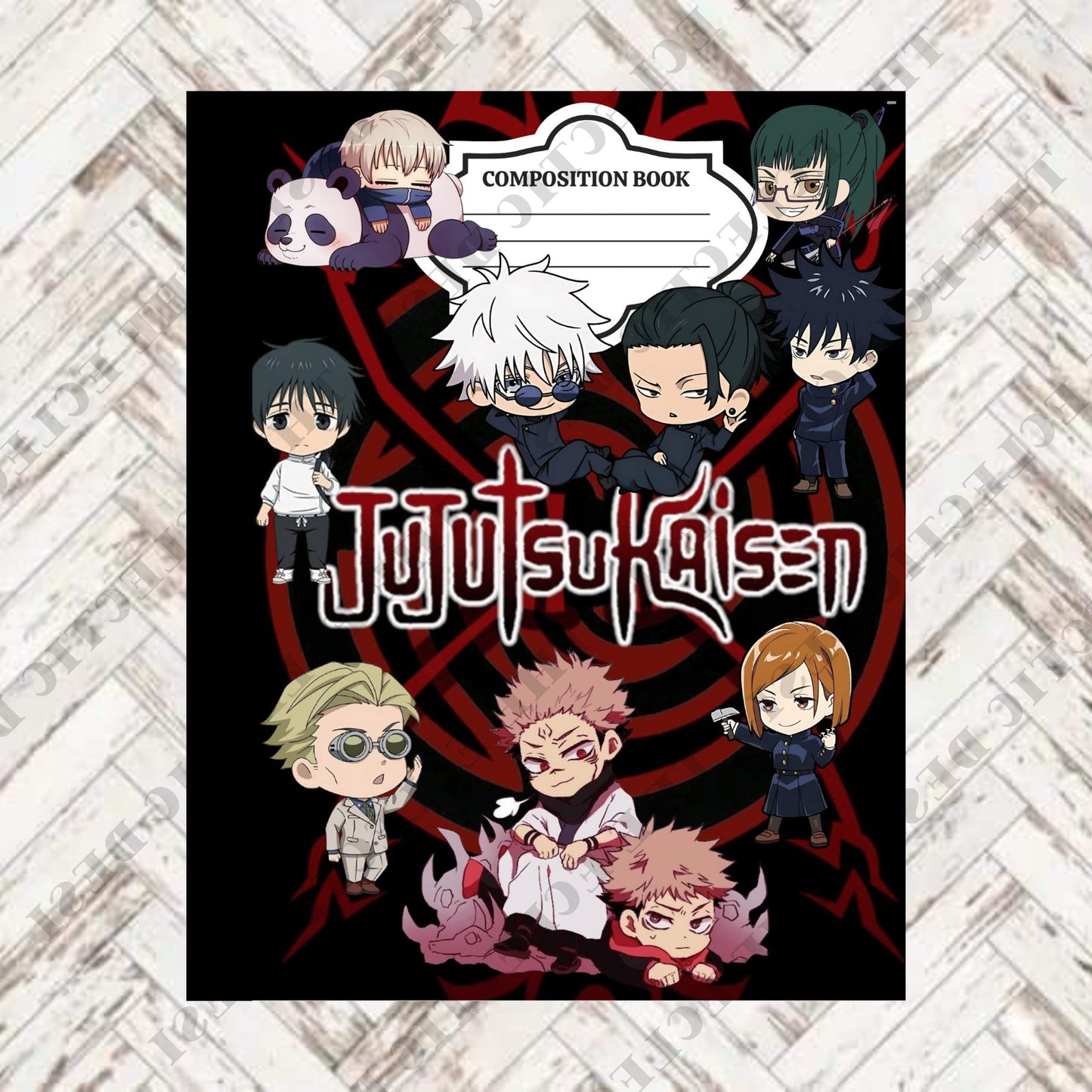 Jujutsu Kaisen Composition Book Design - DIGITAL DOWNLOAD