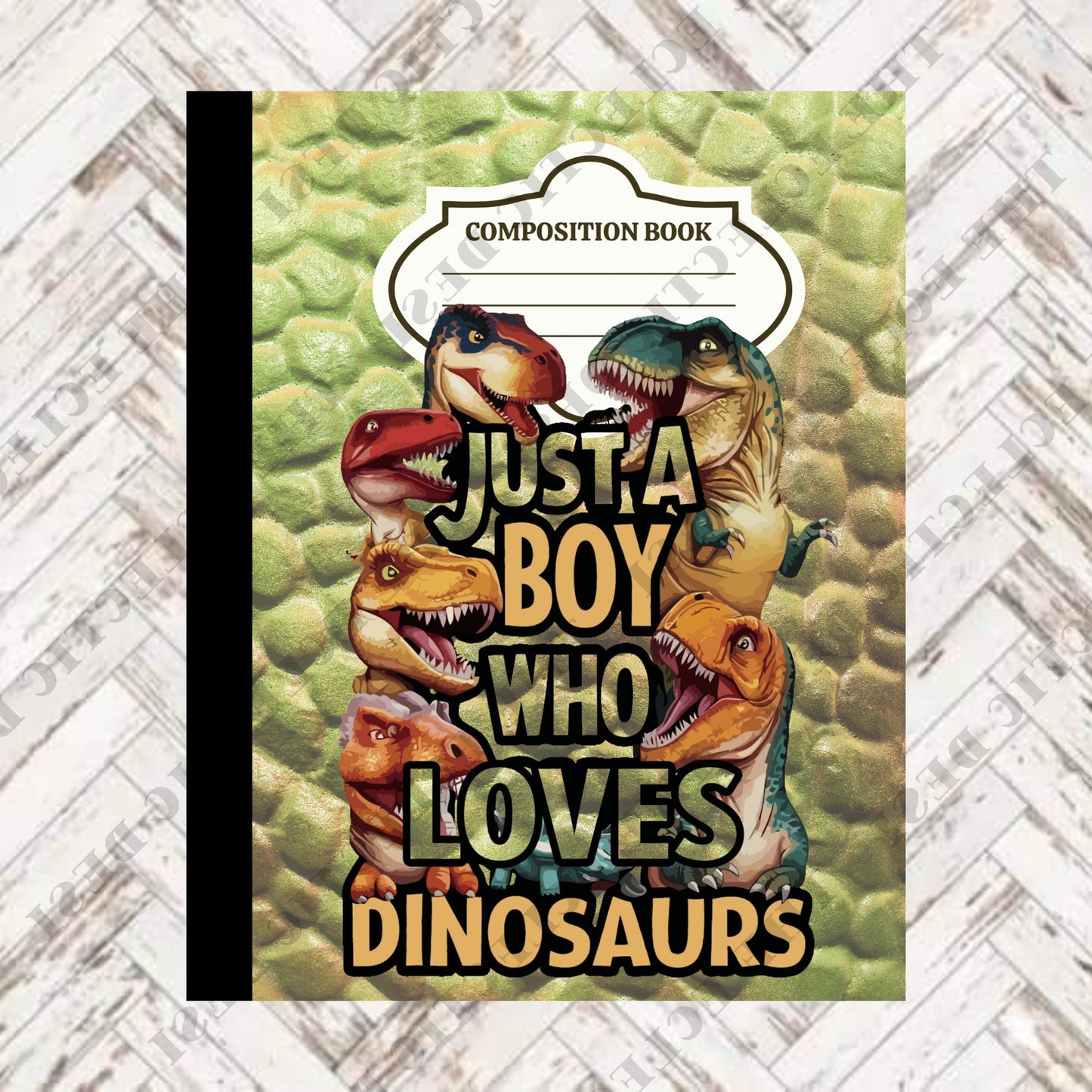 Dinosaurs Composition Book Design - DIGITAL DOWNLOAD