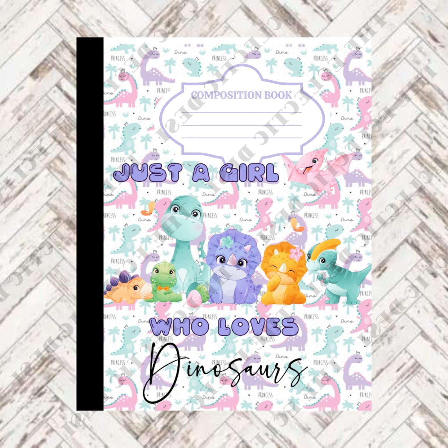Dinosaurs Composition Book Design - DIGITAL DOWNLOAD