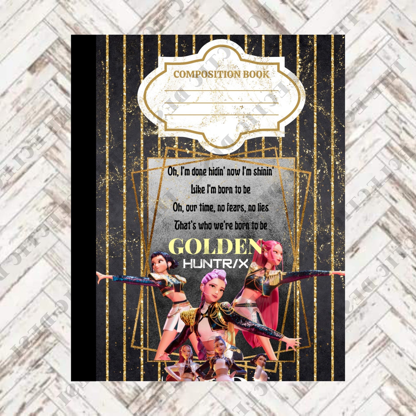 K-Pop Demon Hunters Composition Book Design - DIGITAL DOWNLOAD