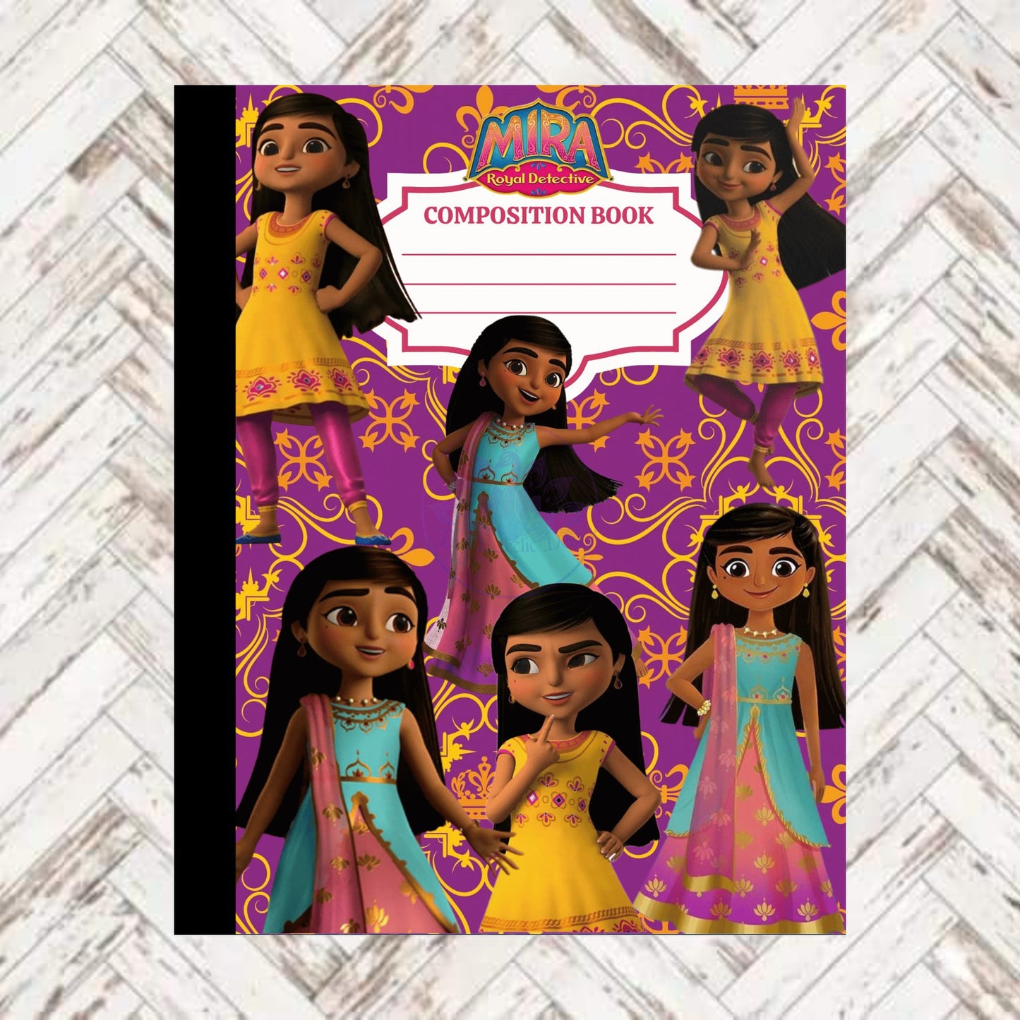Mira Royal Detective - Purple and Gold Composition Book