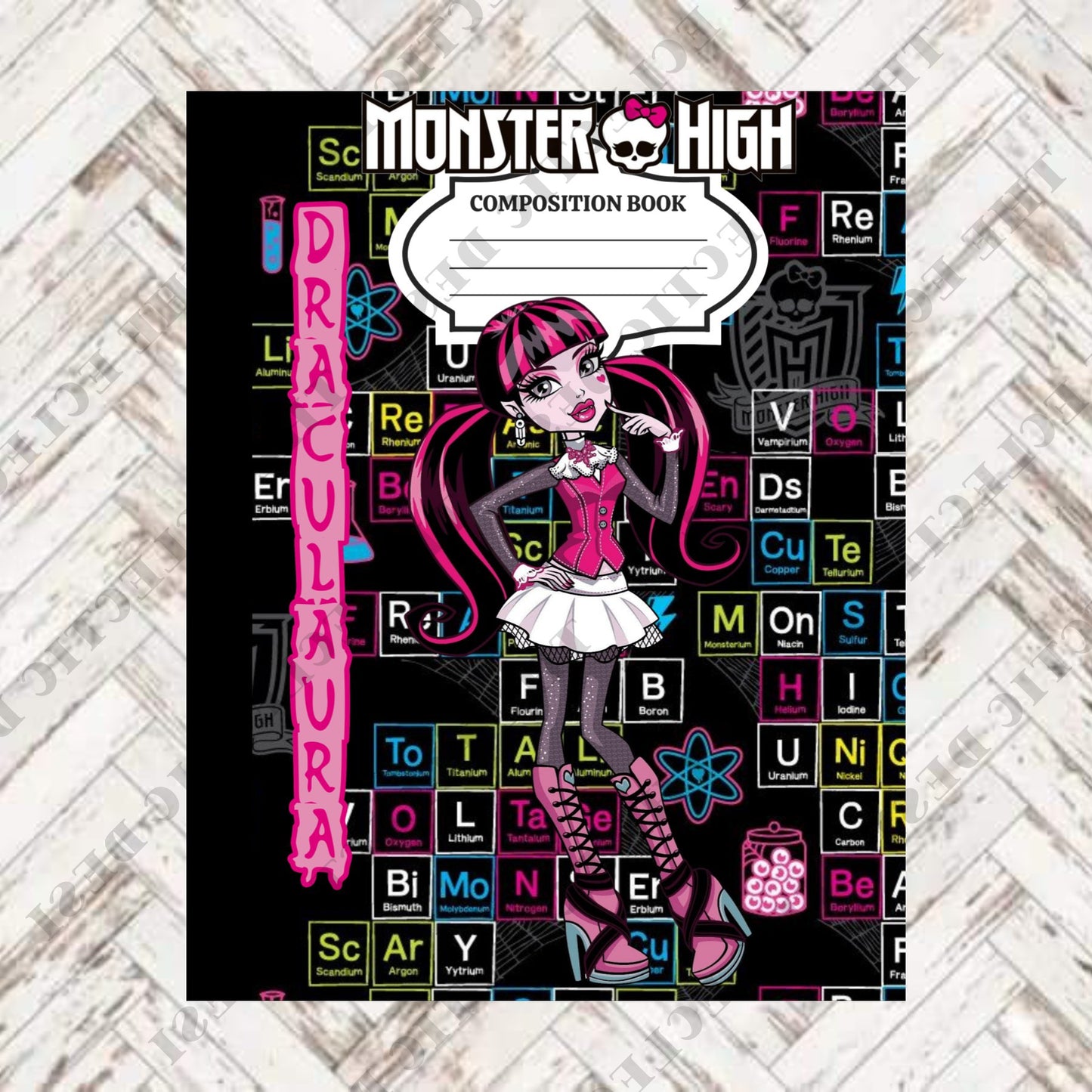 Monster High Composition Book Design - DIGITAL DOWNLOAD