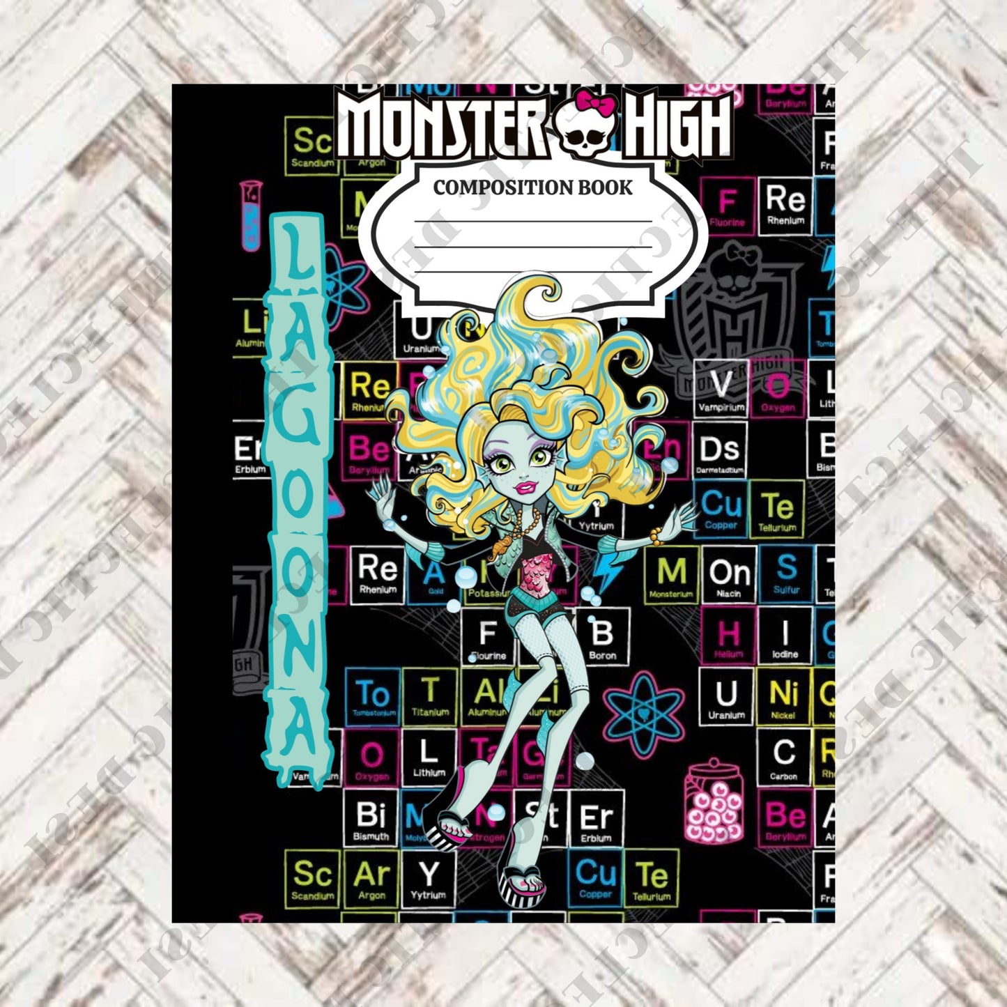 Monster High Composition Book Design - DIGITAL DOWNLOAD
