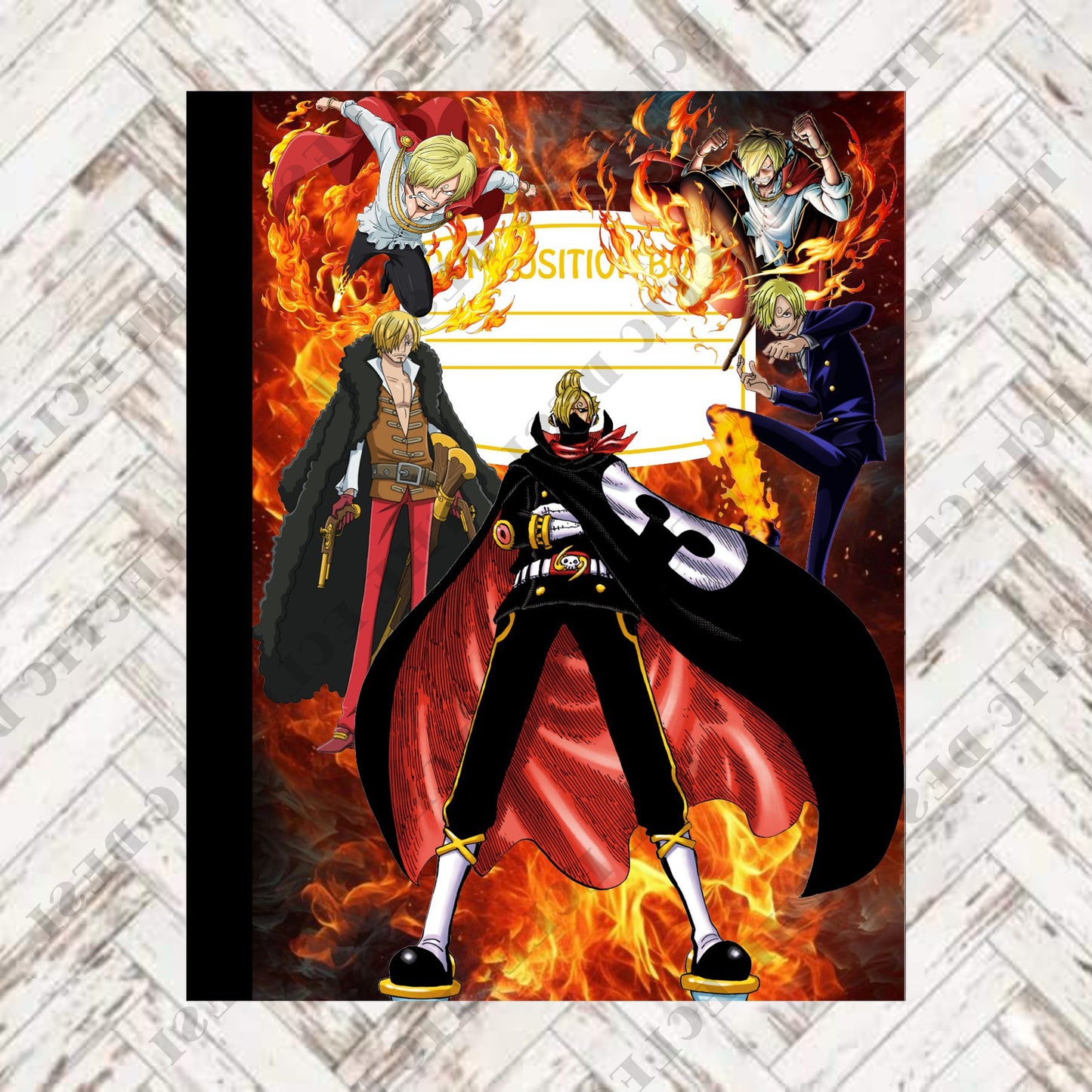 One Piece Composition Book Design - DIGITAL DOWNLOAD