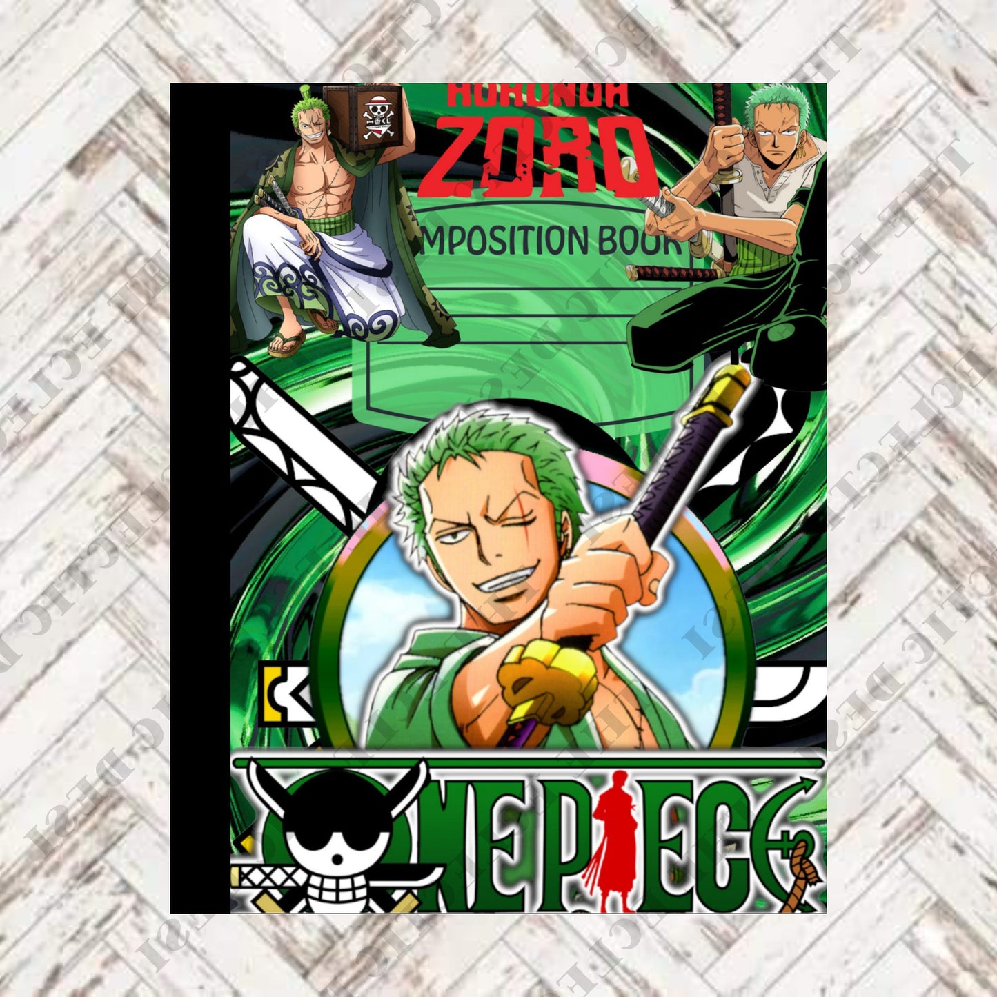 One Piece Composition Book Design - DIGITAL DOWNLOAD