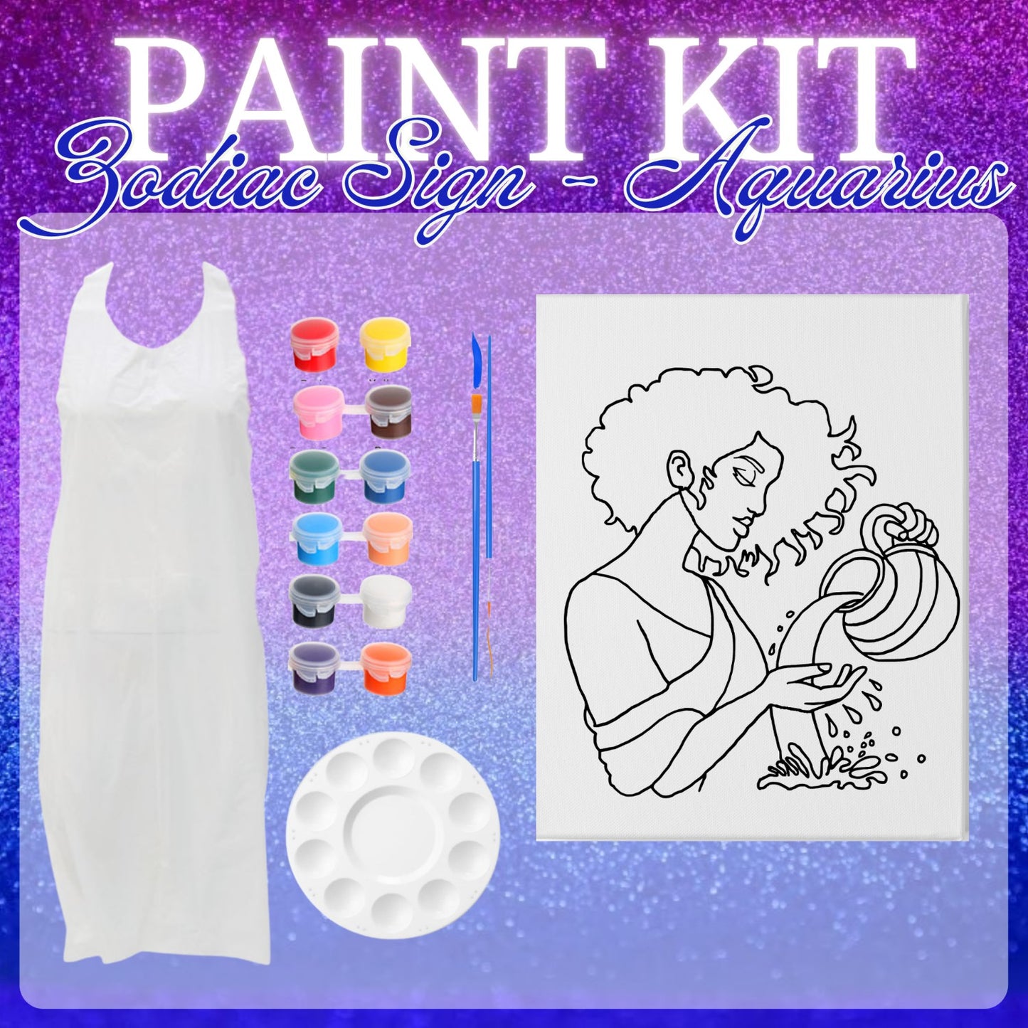 Zodiac Sign Pre-Drawn Paint Kits
