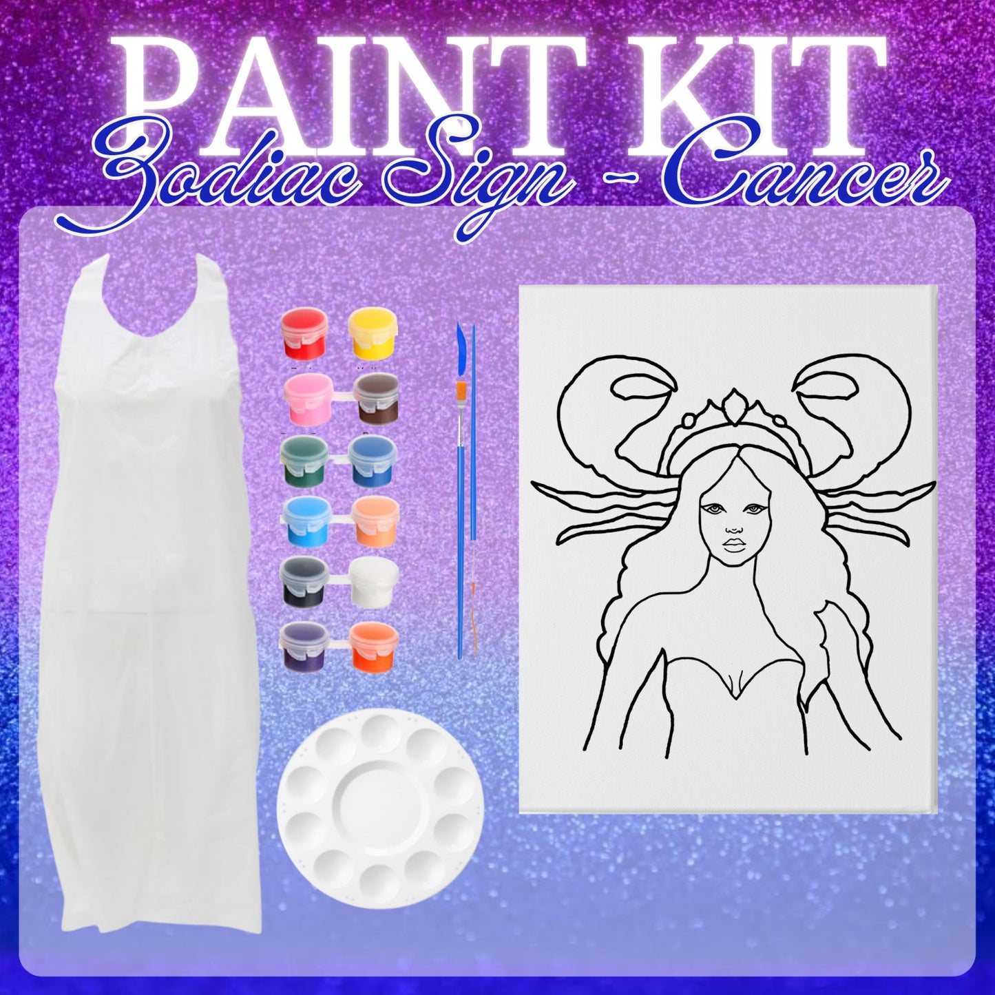 Zodiac Sign Pre-Drawn Paint Kits