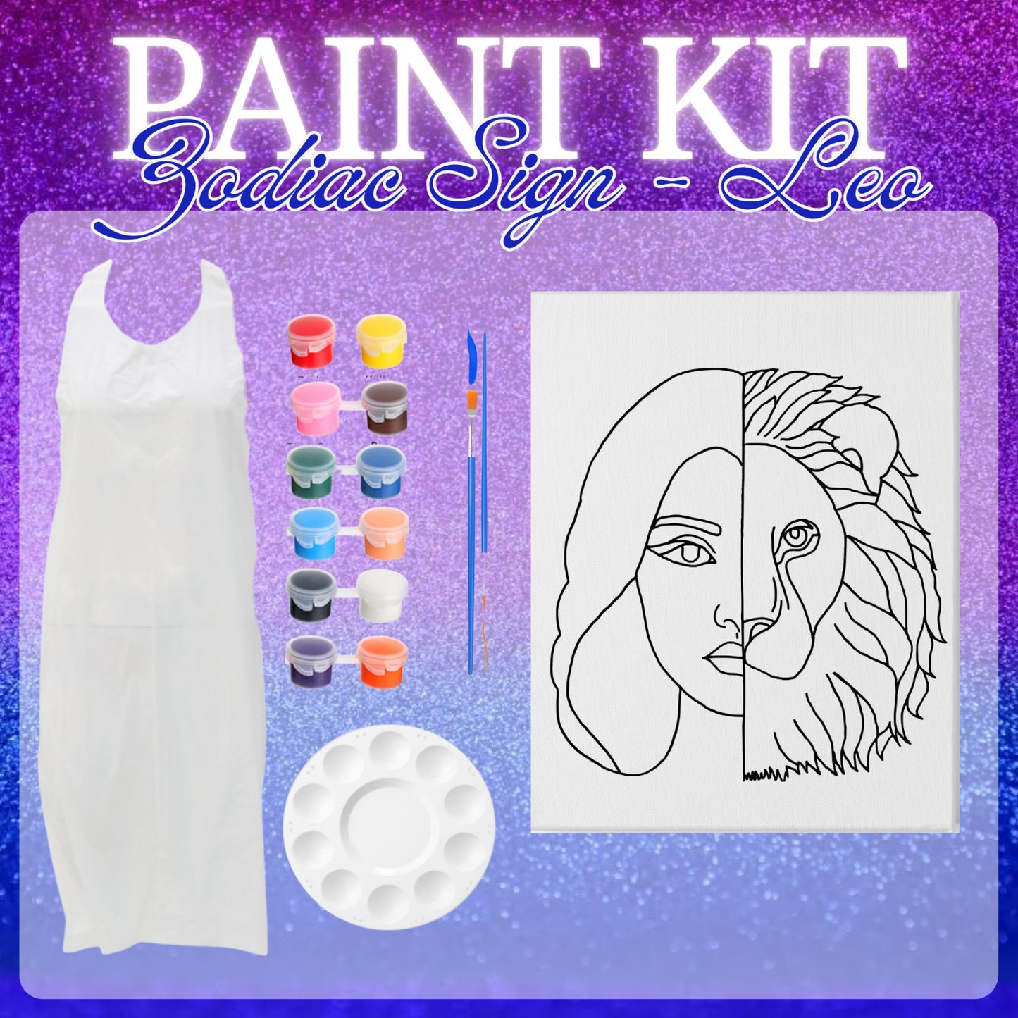 Zodiac Sign Pre-Drawn Paint Kits