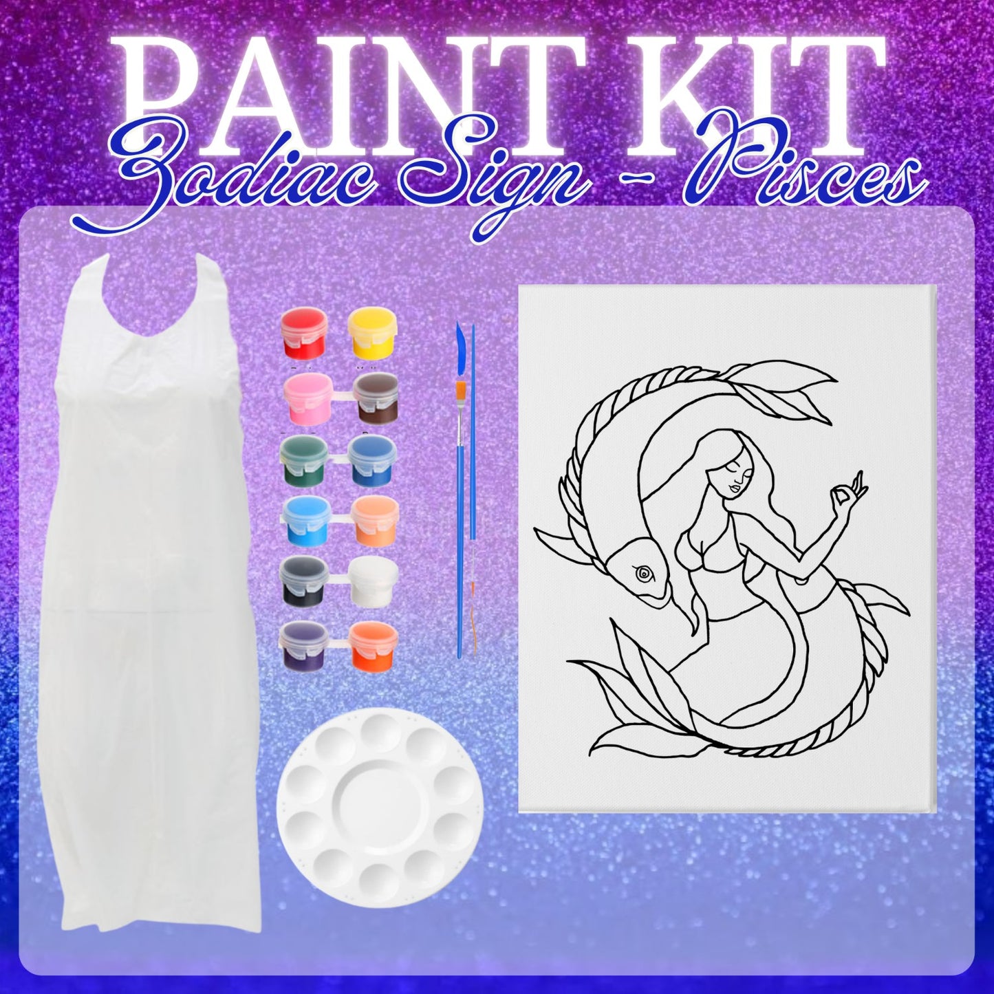 Zodiac Sign Pre-Drawn Paint Kits
