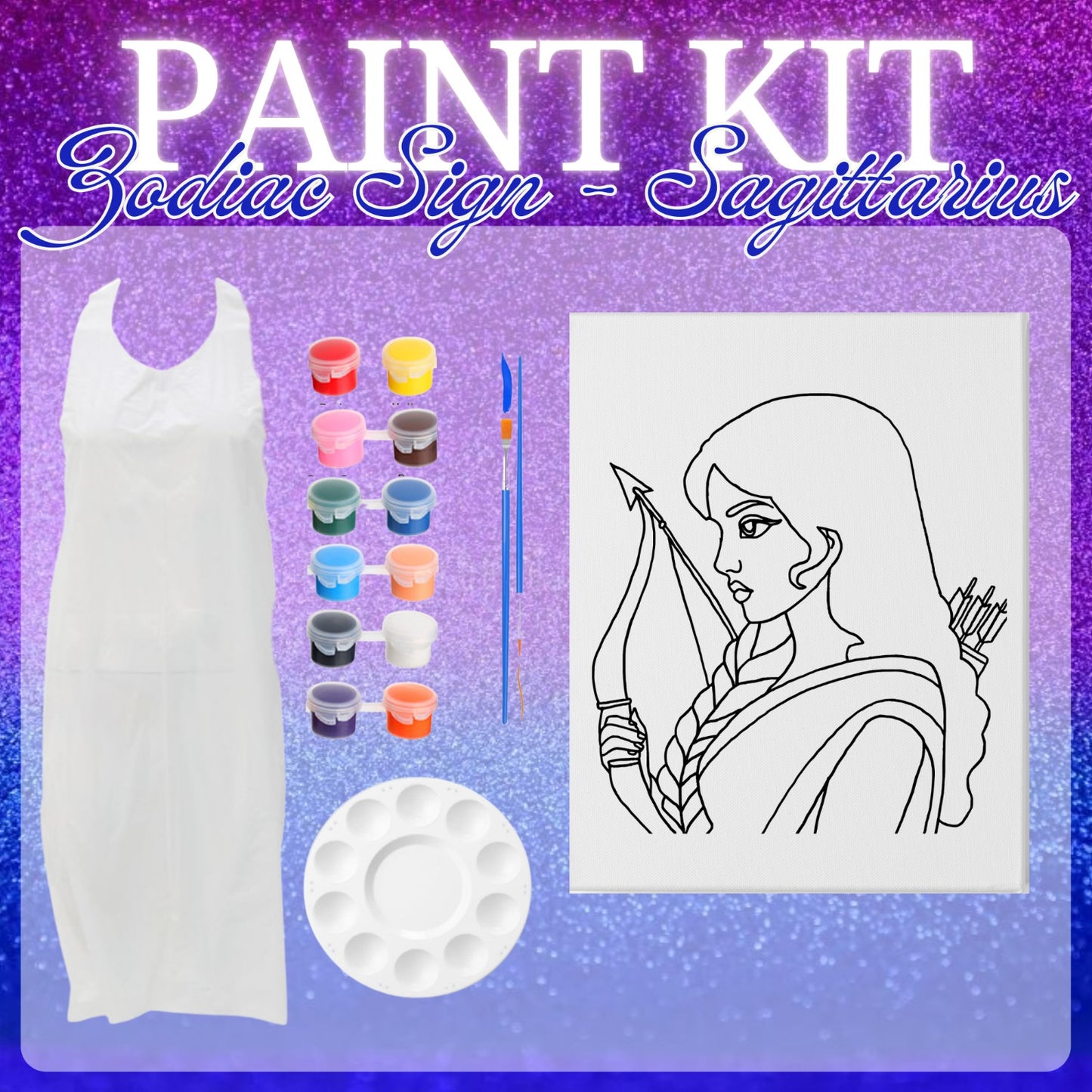Zodiac Sign Pre-Drawn Paint Kits