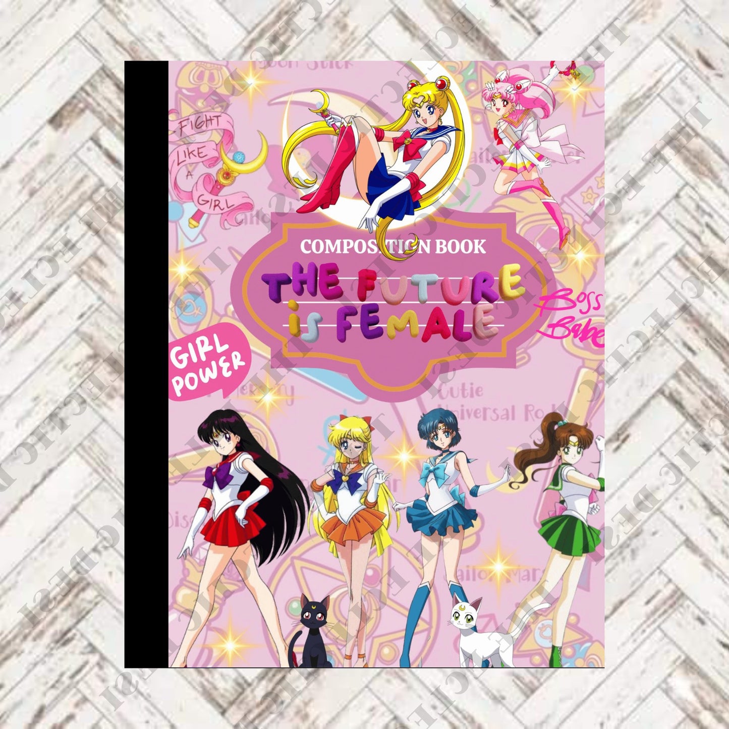 Sailor Moon Composition Book Design - DIGITAL DOWNLOAD