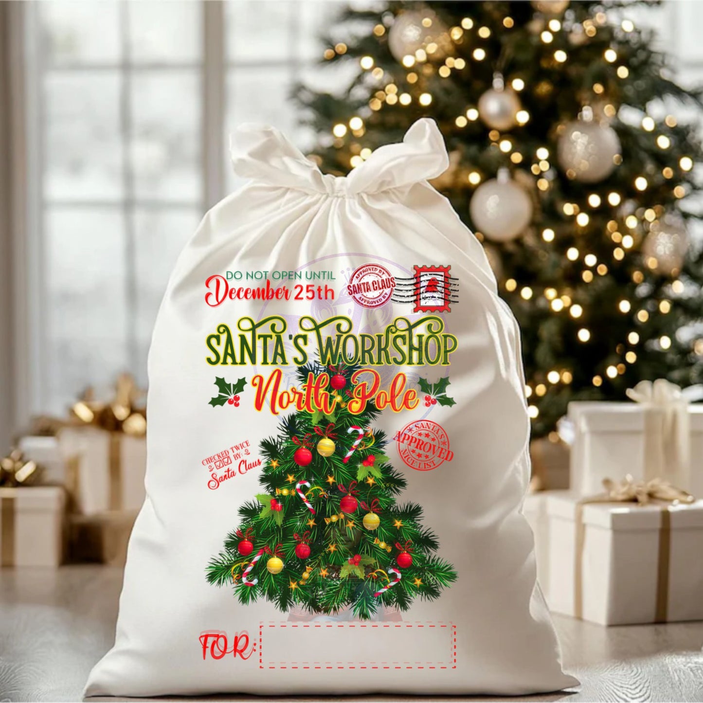Custom Desi Holiday Gift Sack