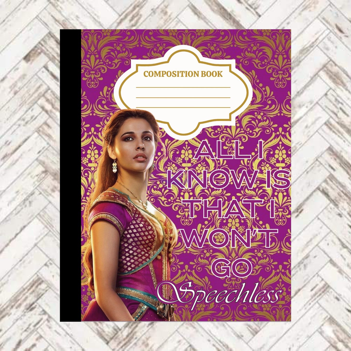 I Won't Go Speechless Composition Book