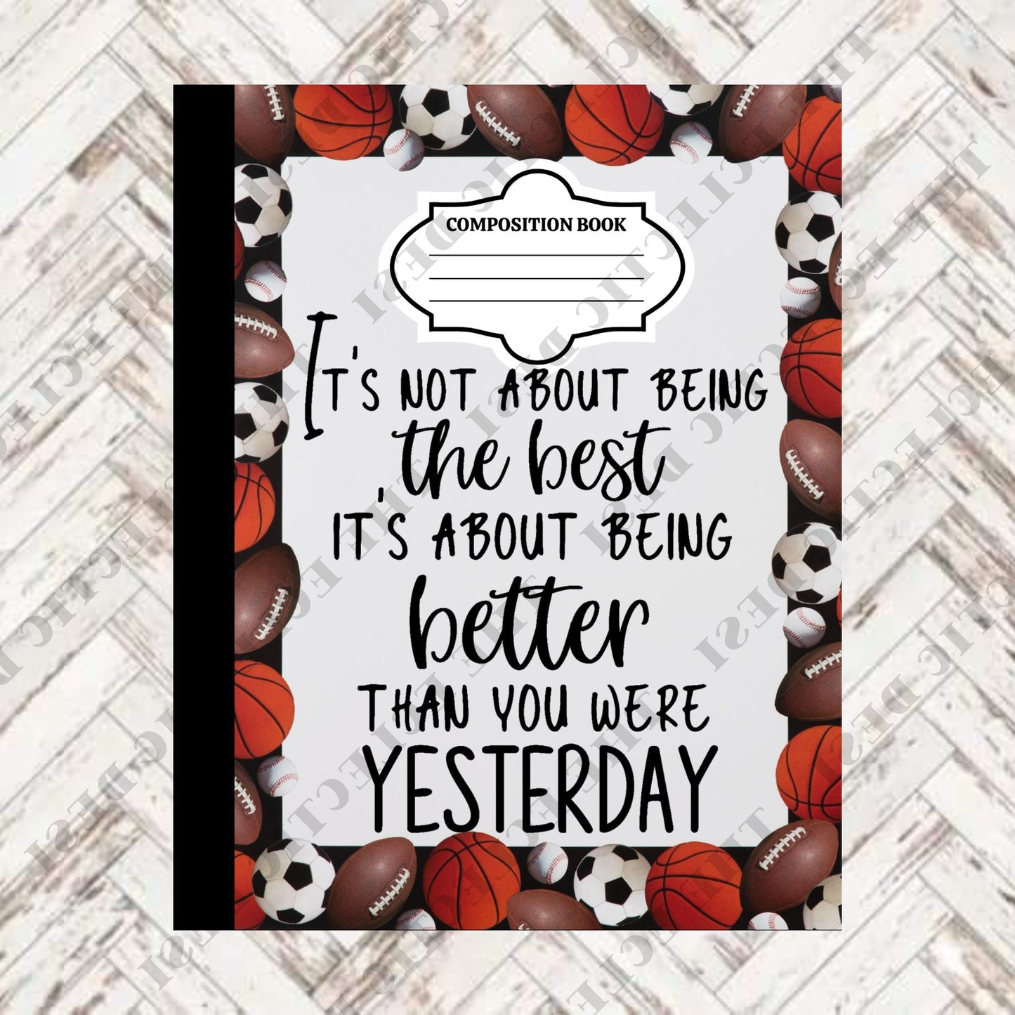 Hobbies Composition Book Design - DIGITAL DOWNLOAD