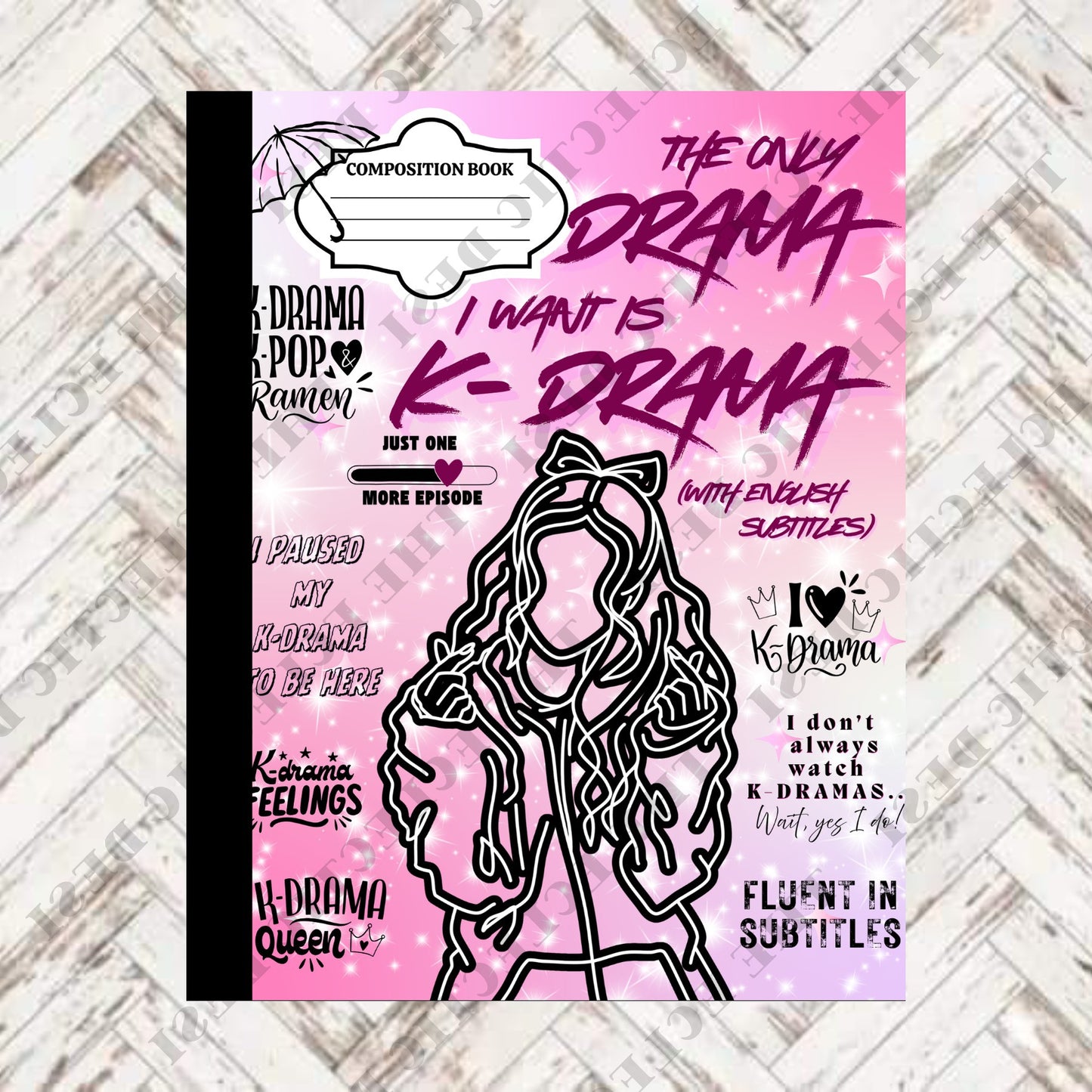 Hobbies Composition Book Design - DIGITAL DOWNLOAD