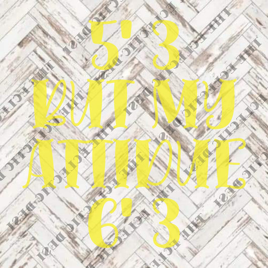 5'3 But My Attitude 6'3 - DIGITAL DOWNLOAD