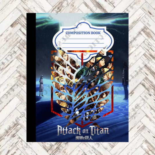 Attack On Titan Composition Book Design - DIGITAL DOWNLOAD
