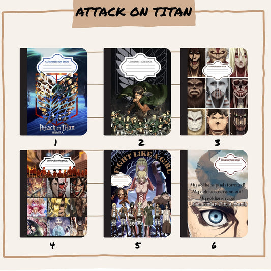 Attack On Titan Composition Book Design - DIGITAL DOWNLOAD