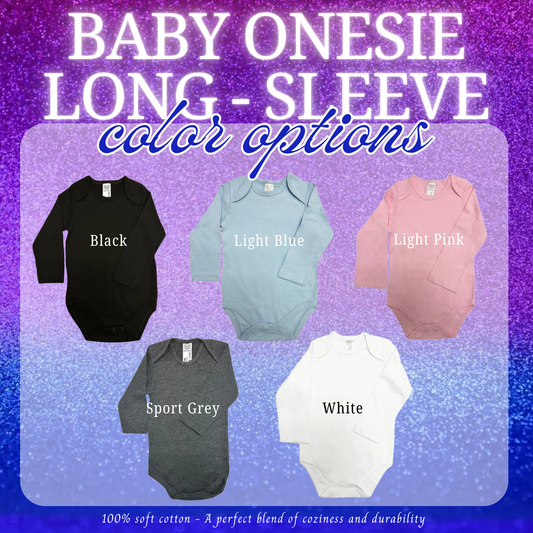 Custom Long-Sleeve Baby Onesie