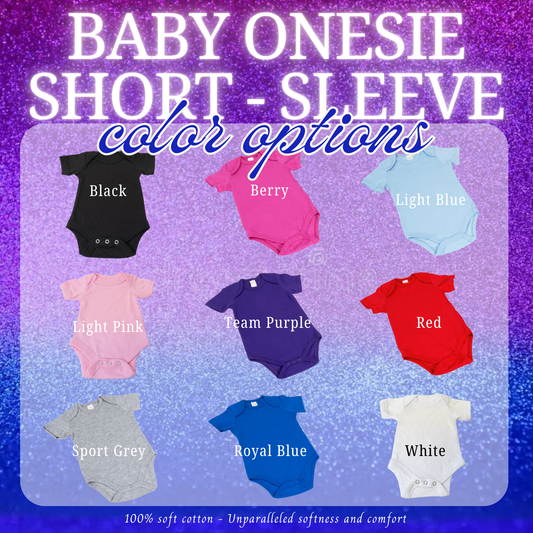 Custom Short-Sleeve Baby Onesie