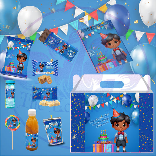 Desi Birthday Boy Party Favor Set