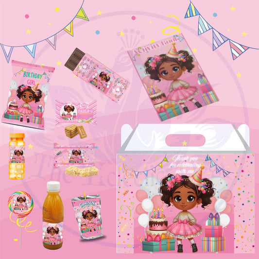 Desi Birthday Girl Party Favor Set