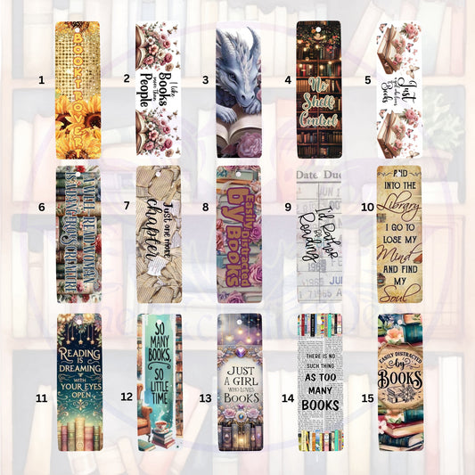 Bookish Metal Bookmarks