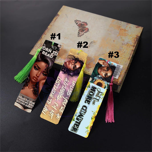 Desi Girl Bookish Metal Bookmark