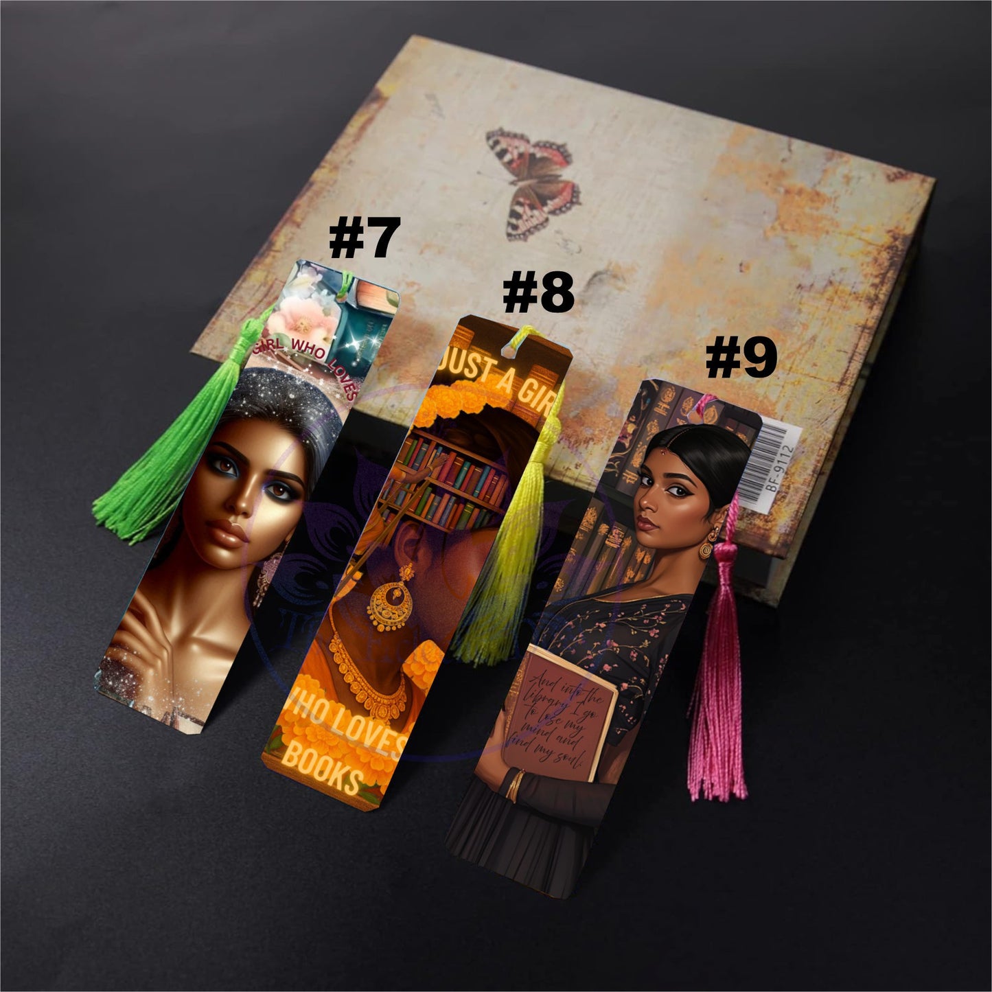 Desi Girl Bookish Metal Bookmark