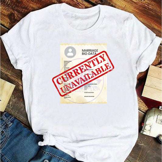 Currently Unavailable Marriage Bio-Data Shirt