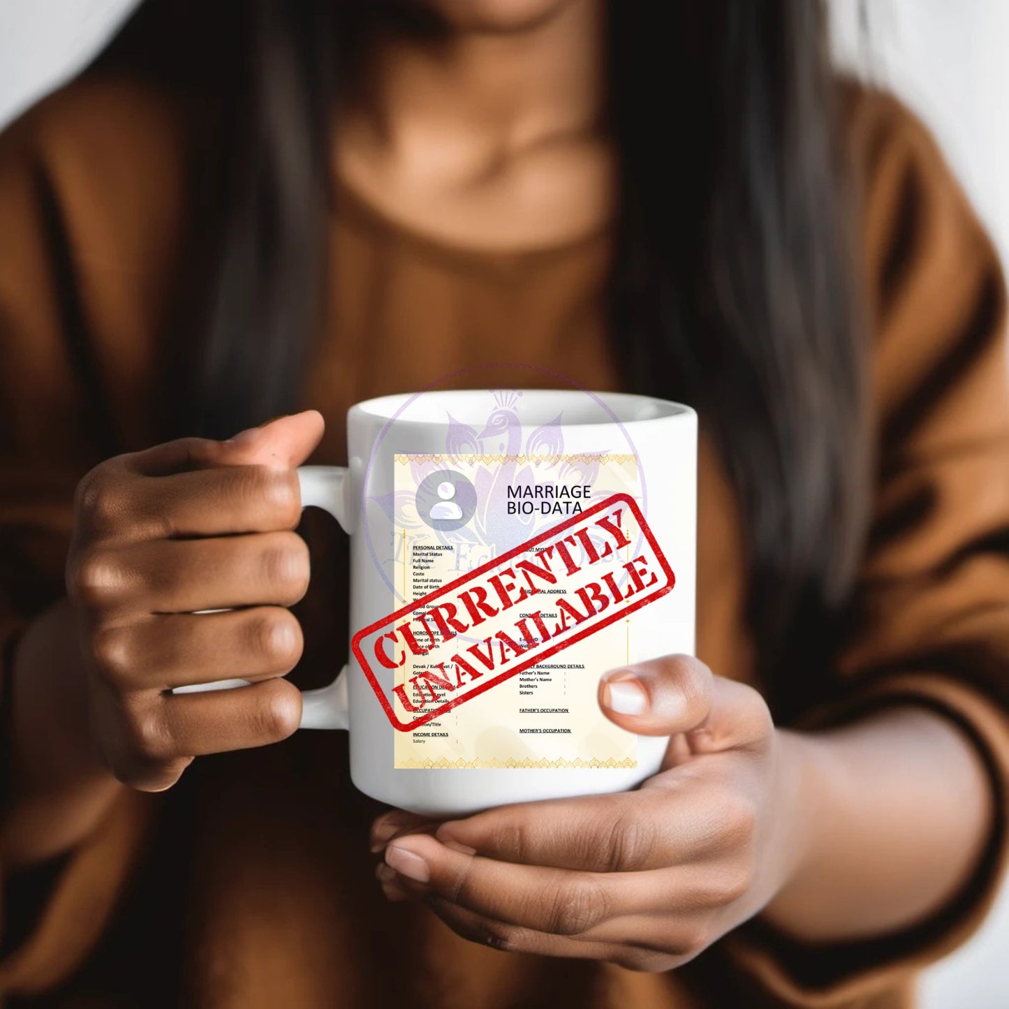 Currently Unavailable Marriage Bio-Data 15 oz. Mug