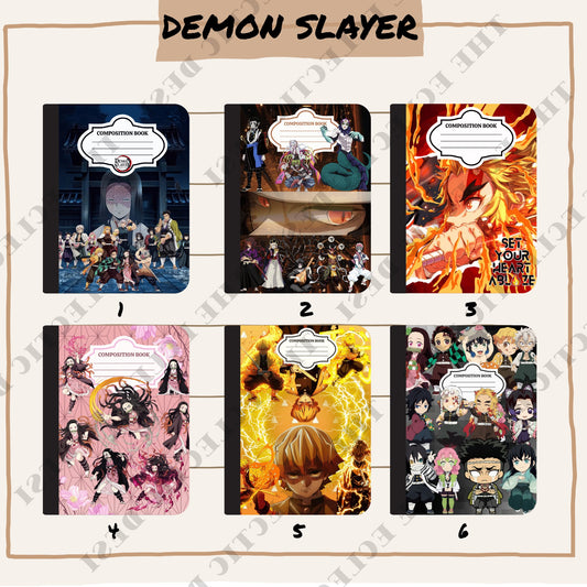 Demon Slayer Composition Book Design - DIGITAL DOWNLOAD