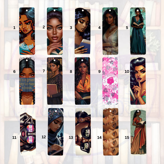 Desi Girl Metal Bookmarks