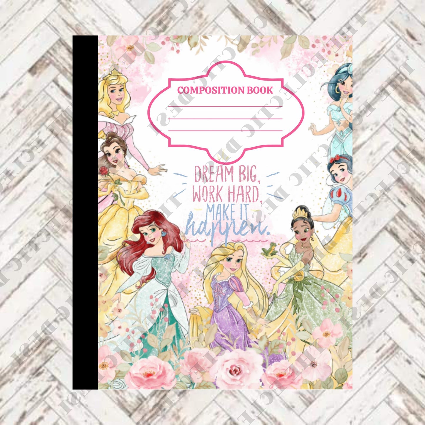 Princesses Composition Book Design - DIGITAL DOWNLOAD