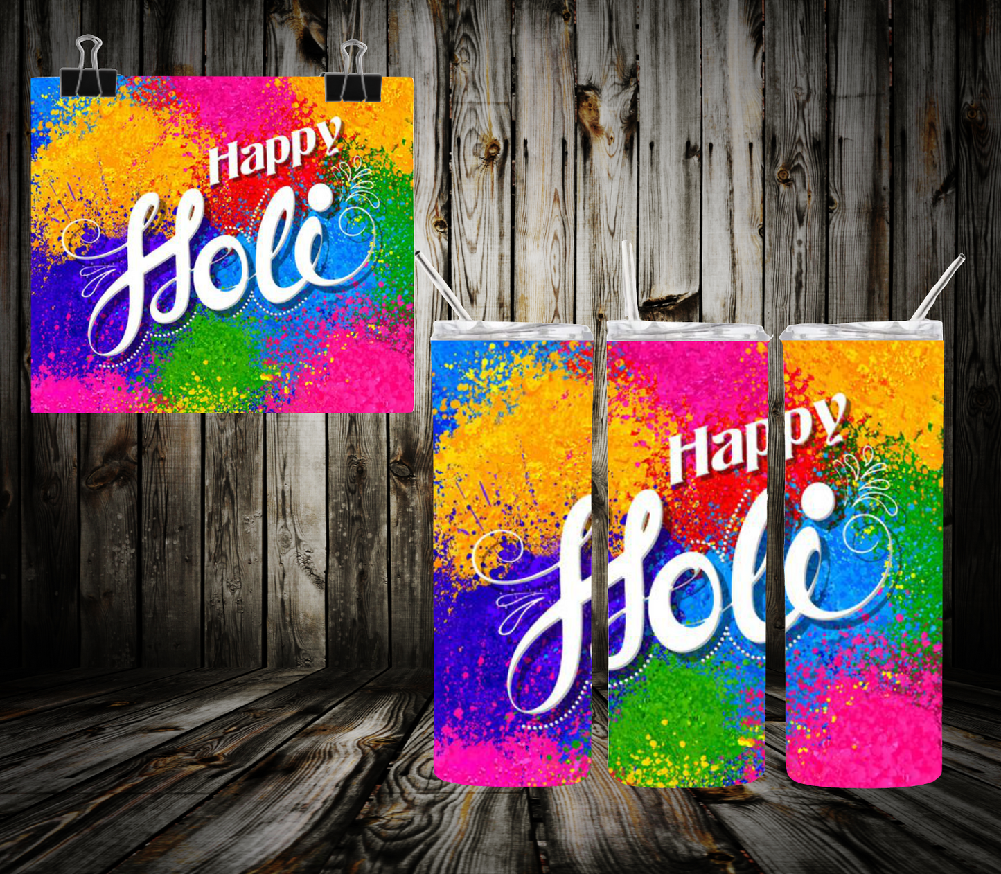 Happy Holi Tumbler