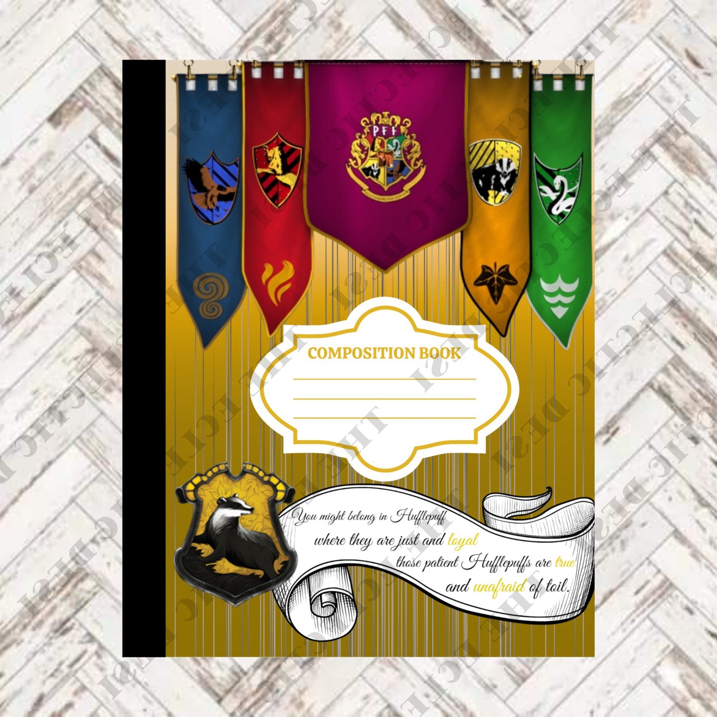 Harry Potter Composition Book Design - DIGITAL DOWNLOAD