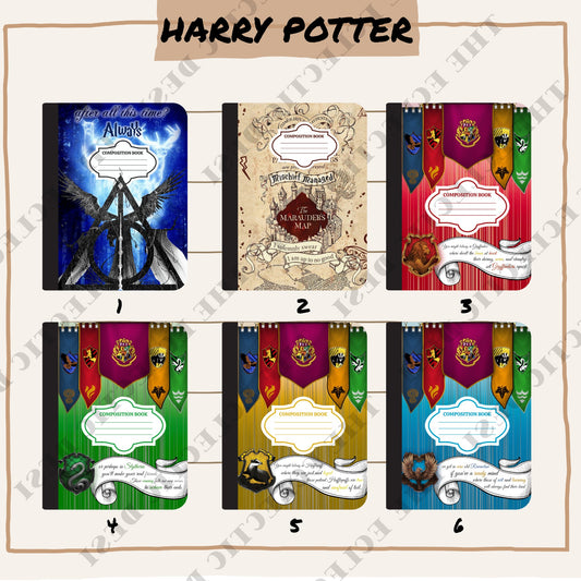Harry Potter Composition Book Design - DIGITAL DOWNLOAD