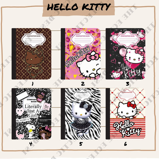 Hello Kitty Composition Book Design - DIGITAL DOWNLOAD