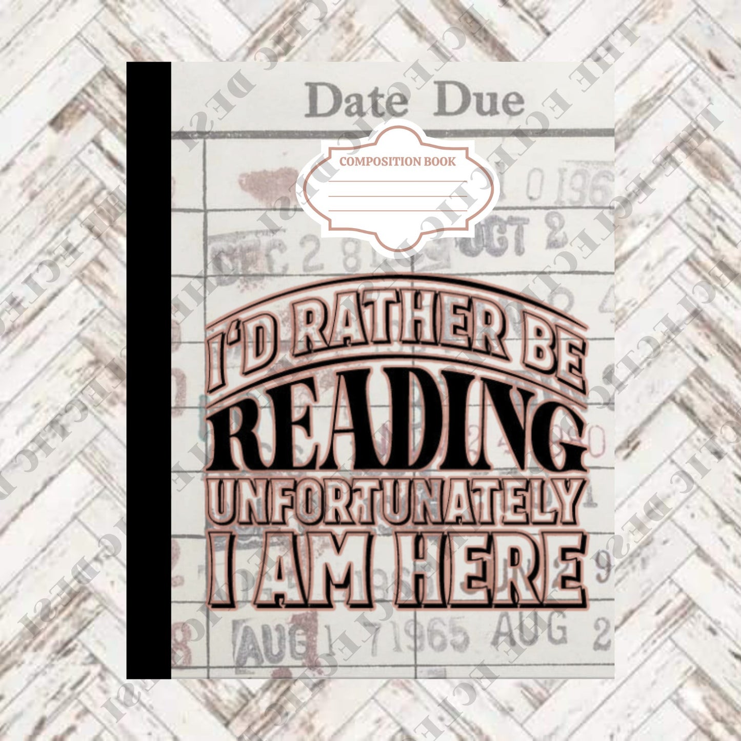 Hobbies Composition Book Design - DIGITAL DOWNLOAD