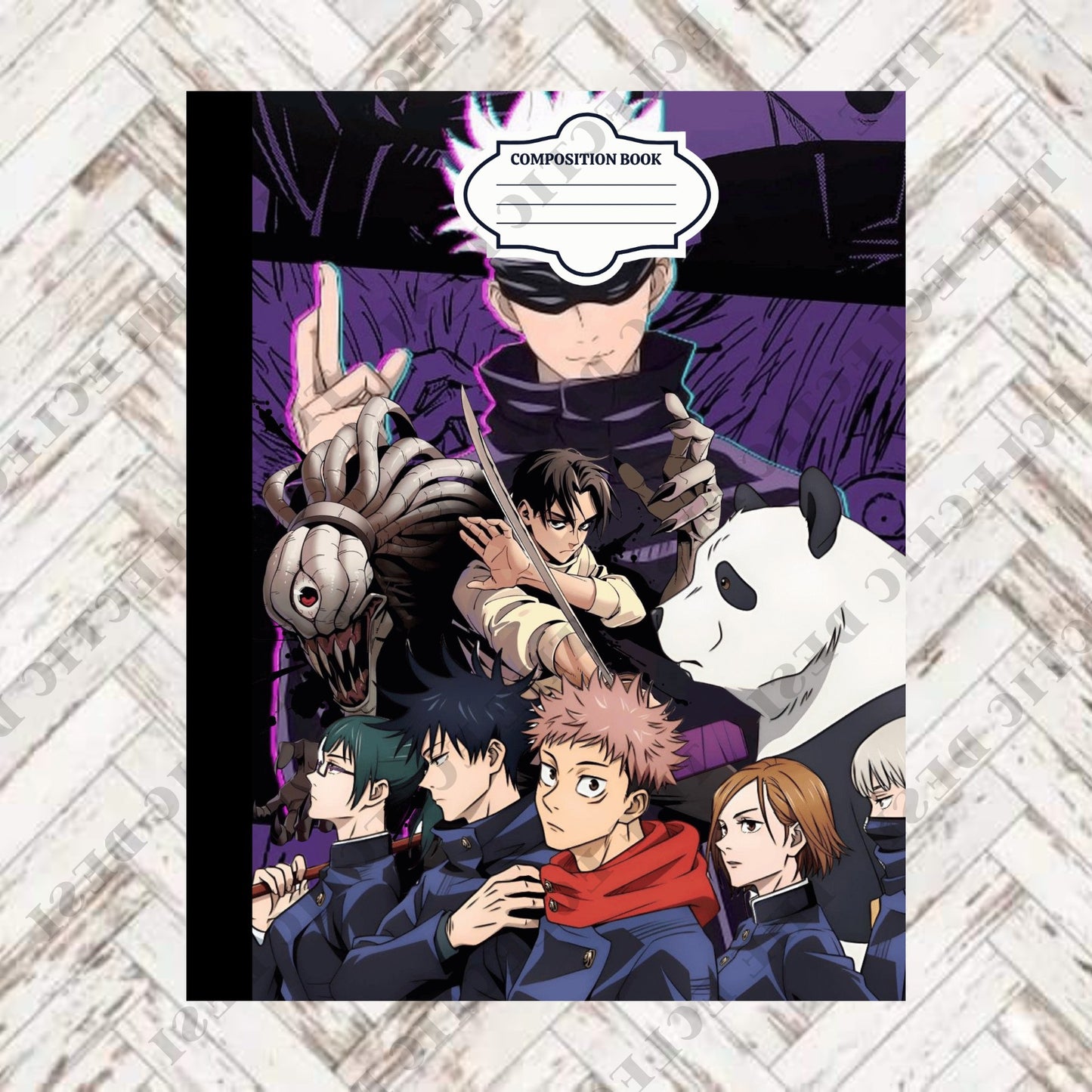 Jujutsu Kaisen Composition Book Design - DIGITAL DOWNLOAD