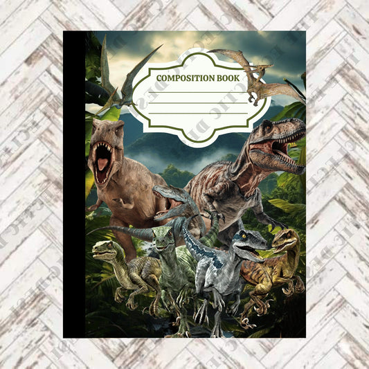 Dinosaurs Composition Book Design - DIGITAL DOWNLOAD