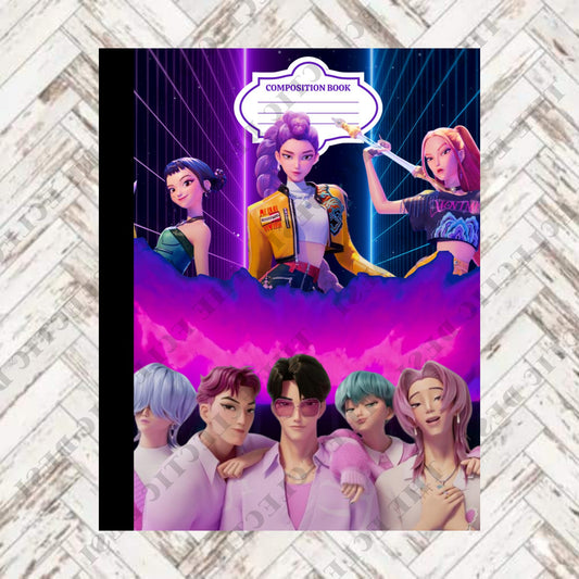 K-Pop Demon Hunters Composition Book Design - DIGITAL DOWNLOAD