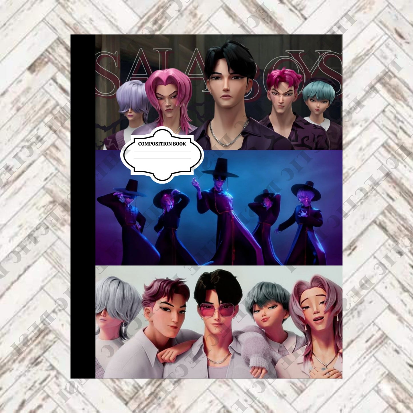 K-Pop Demon Hunters Composition Book Design - DIGITAL DOWNLOAD